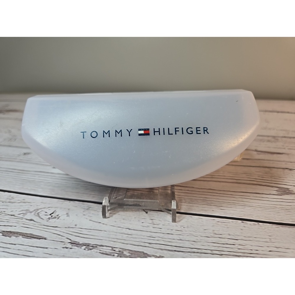 Tommy Hilfiger White Transparent Glasses Case Only